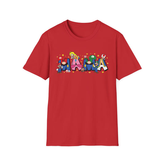 Mama Colorful Cartoon Lettering T-Shirt — Playful Mother's Day Gift