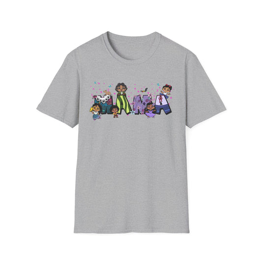 Mama Cartoon Graphic T-Shirt — Cute Family Mama Tee