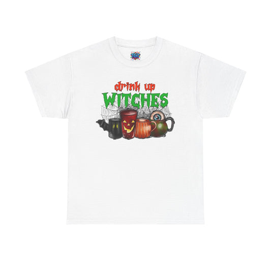 Drink Up Witches Shirt, Halloween Coffee Tee, Witchy Mug T-Shirt, Cute Spooky Season Shirt, Funny Halloween Tee, Fall Witch Shirt