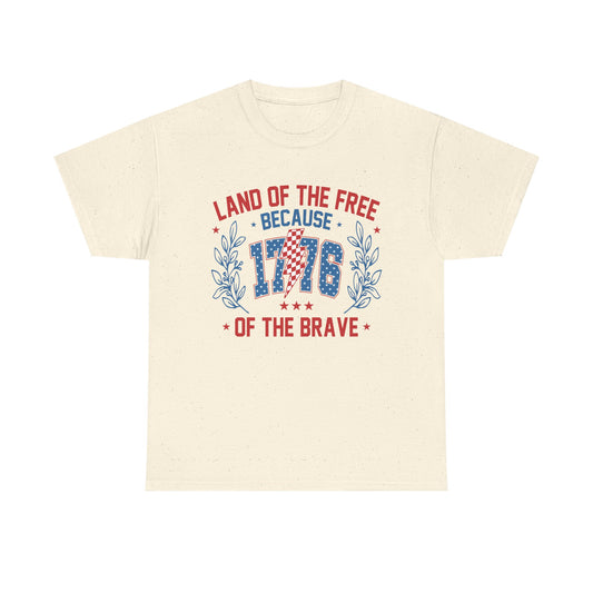 1776 'Land of the Free' Patriotic T-Shirt