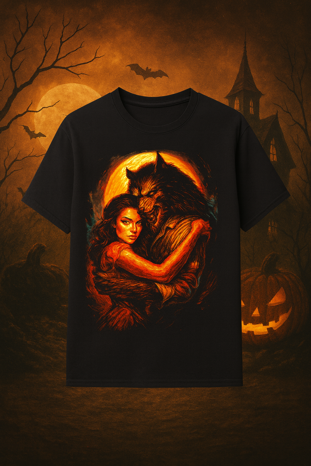 Embrace the Night" – Limited Edition Halloween Horror Tee