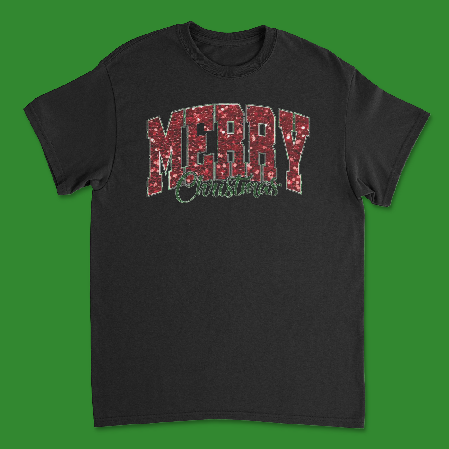 Merry Christmas T-Shirt - Classic Holiday Graphic Tee for Festive Cheer