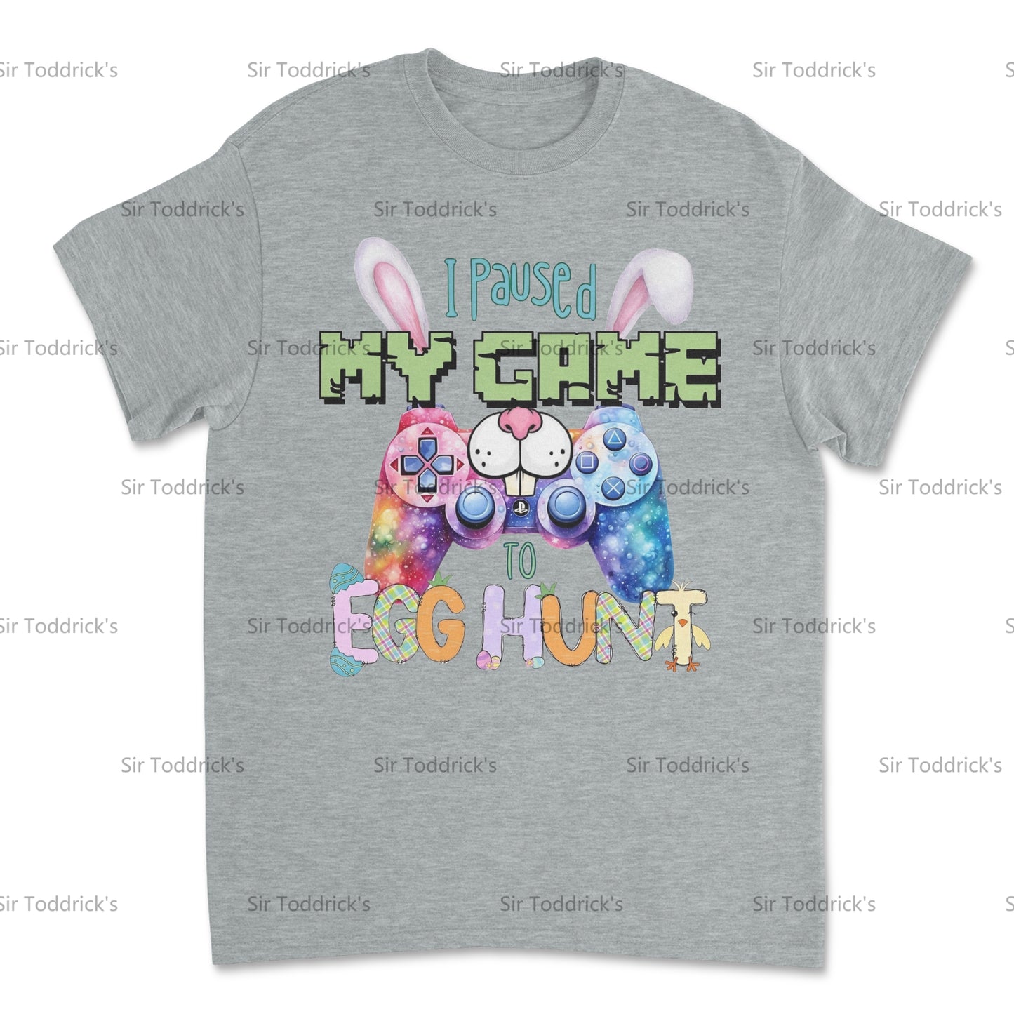 Paused My Game to Egg Hunt – Gamer Easter Tee