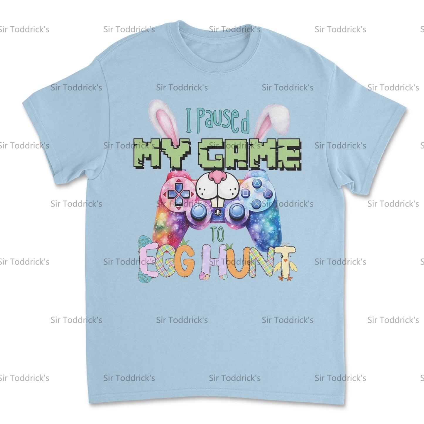 Paused My Game to Egg Hunt – Gamer Easter Tee