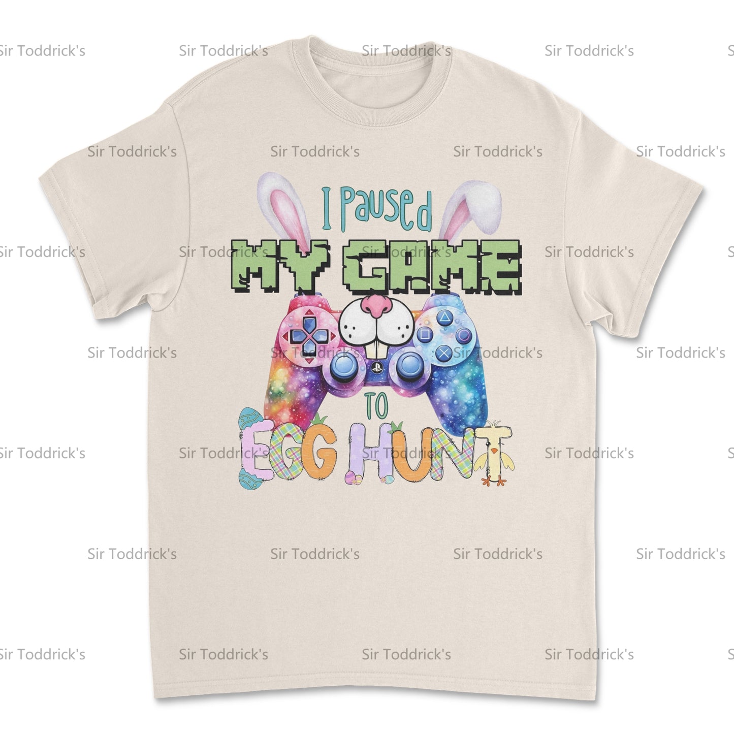 Paused My Game to Egg Hunt – Gamer Easter Tee