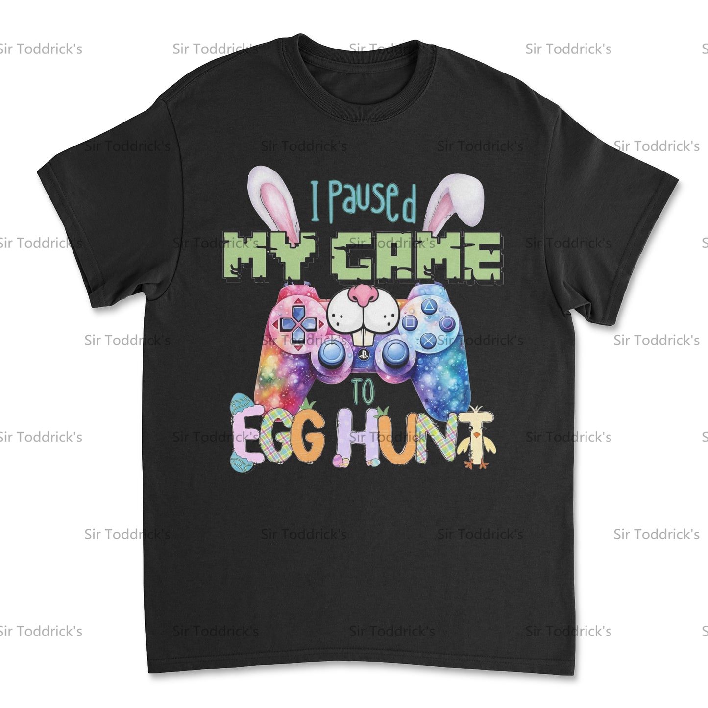 Paused My Game to Egg Hunt – Gamer Easter Tee