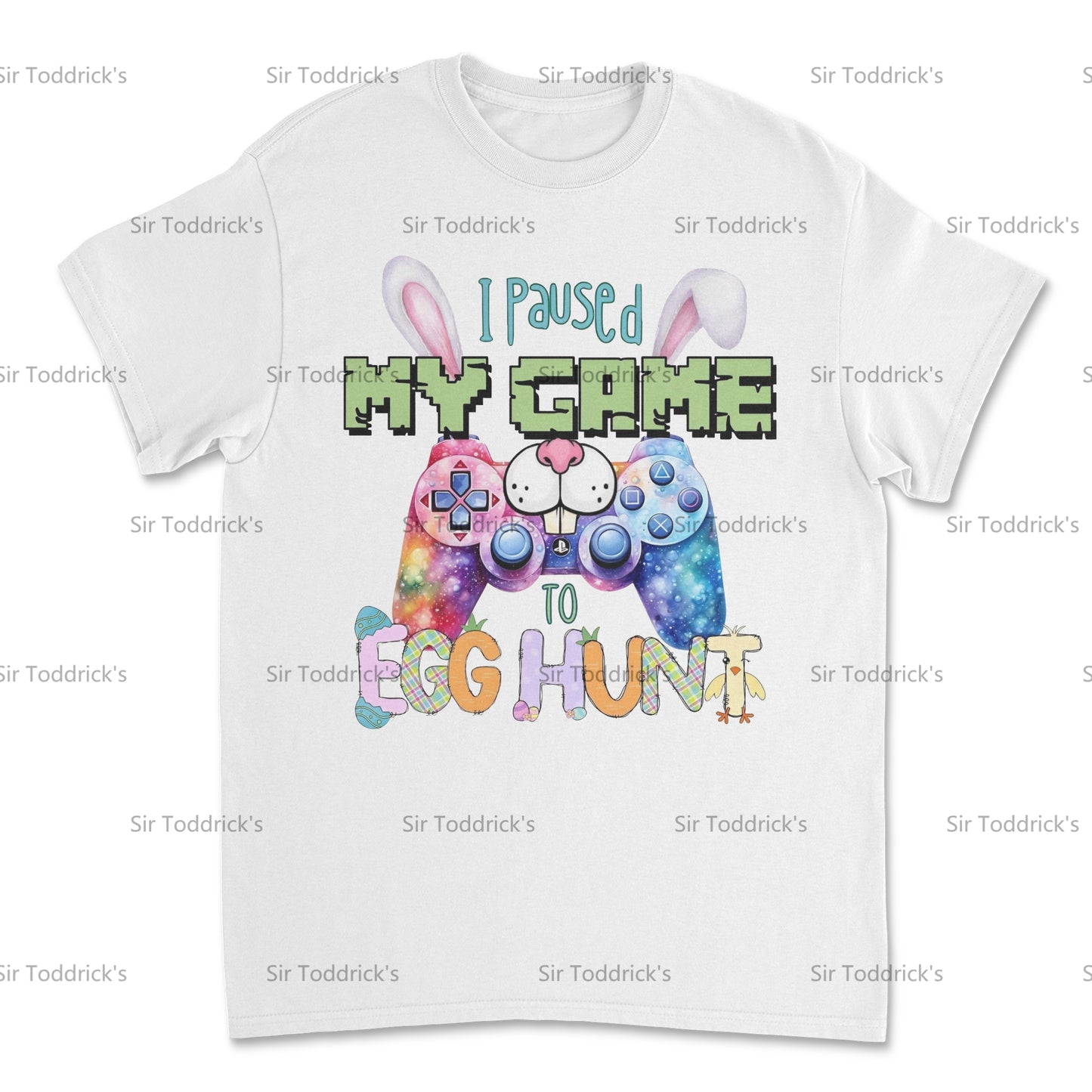Paused My Game to Egg Hunt – Gamer Easter Tee