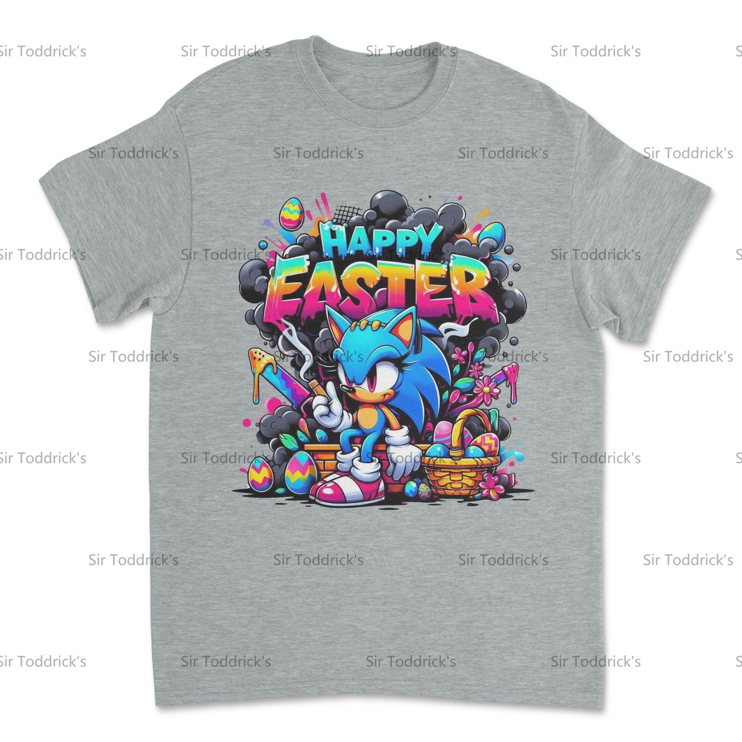 Happy Easter – Speedy & Colorful Sonic-Inspired Tee