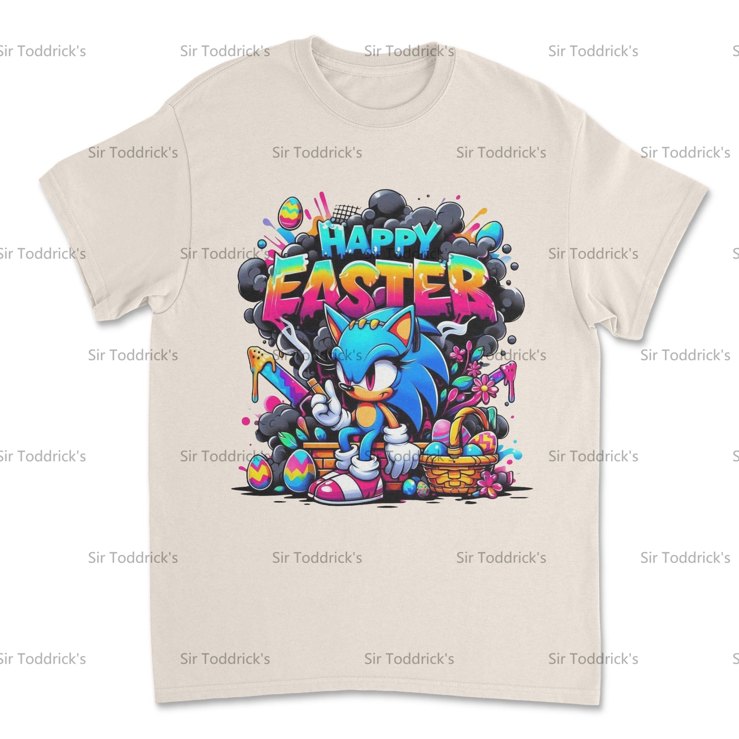 Happy Easter – Speedy & Colorful Sonic-Inspired Tee