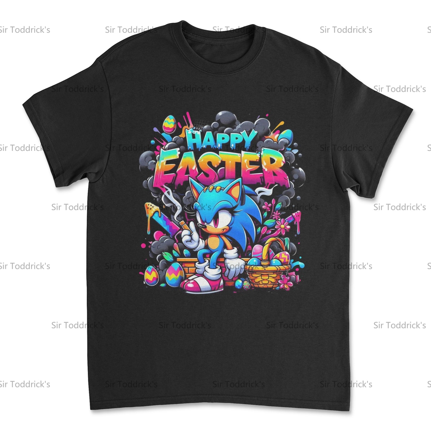 Happy Easter – Speedy & Colorful Sonic-Inspired Tee