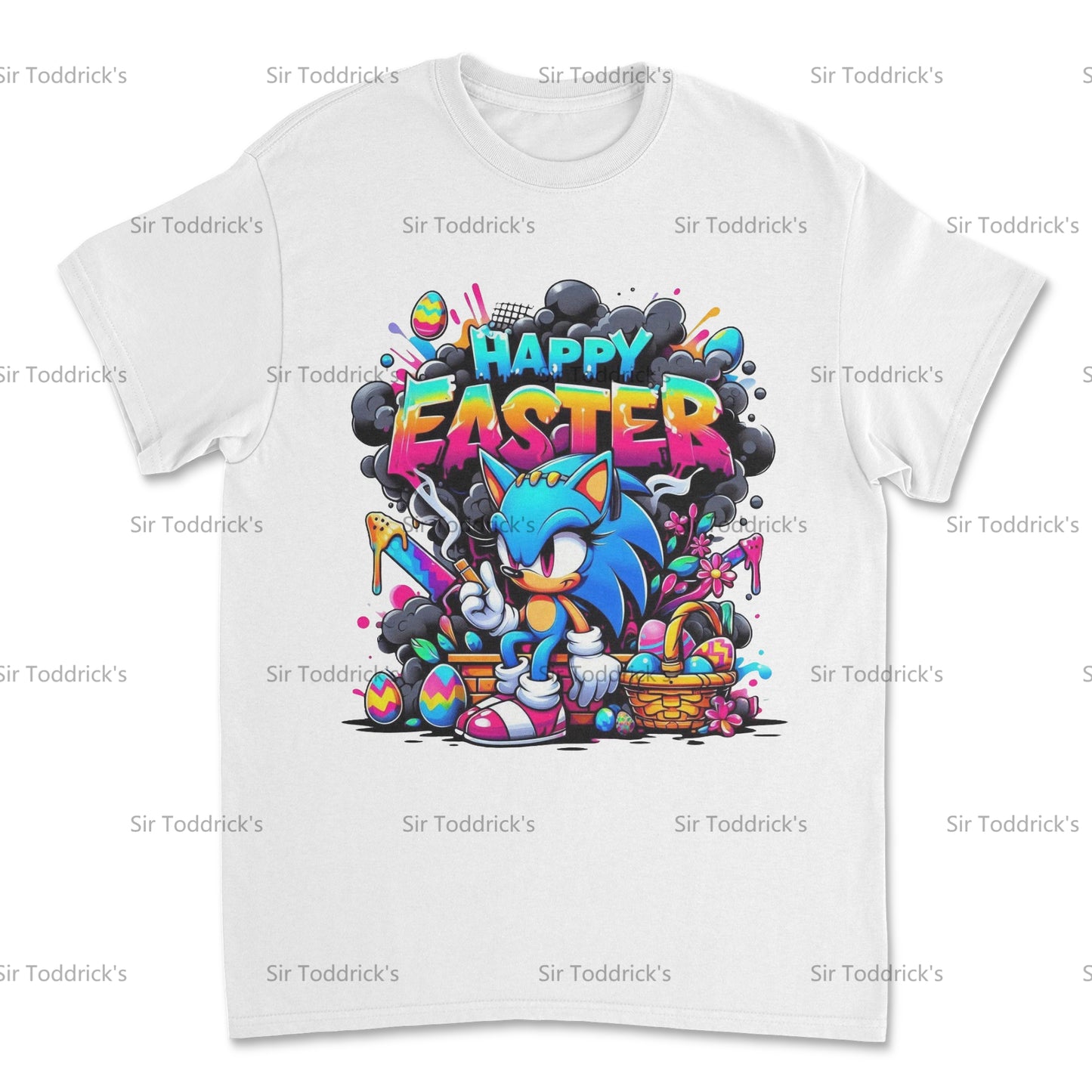 Happy Easter – Speedy & Colorful Sonic-Inspired Tee