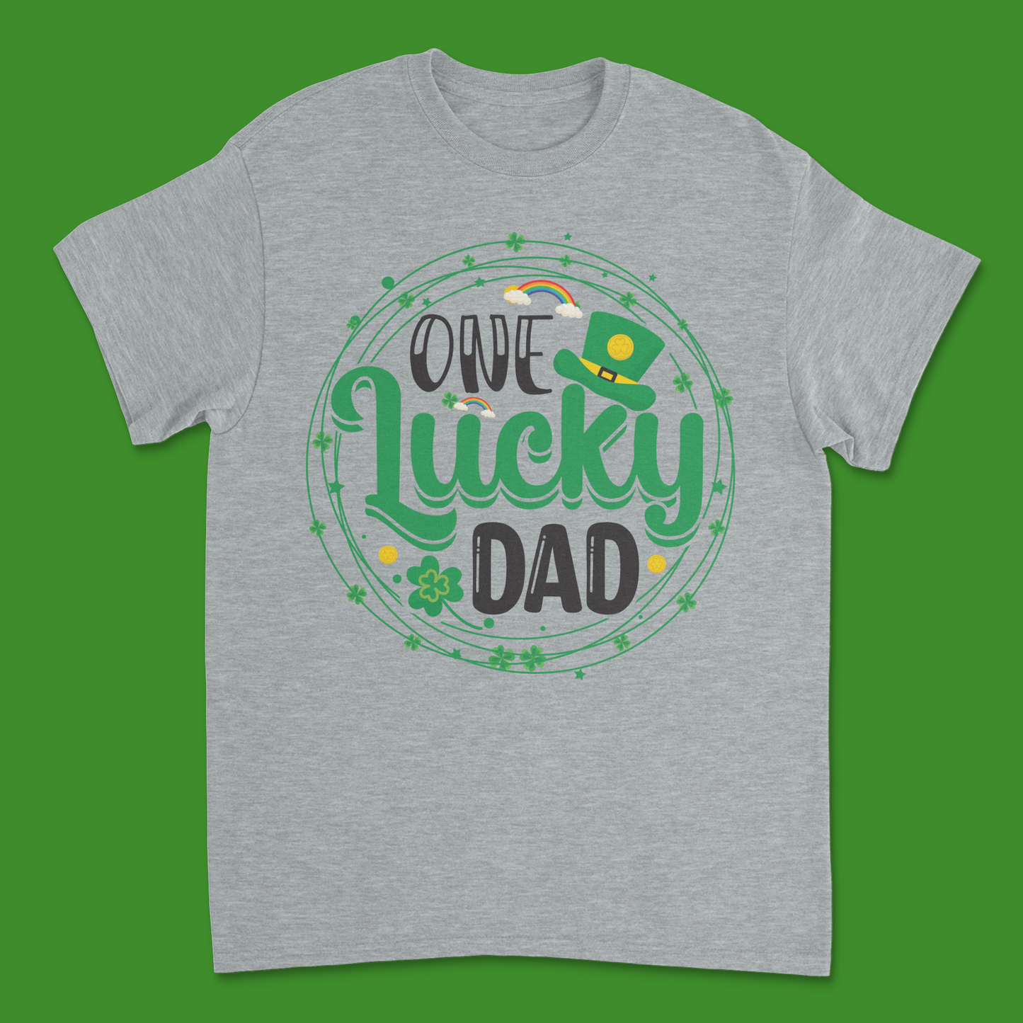 Saint Patrick's Day "One Lucky Dad" Tee