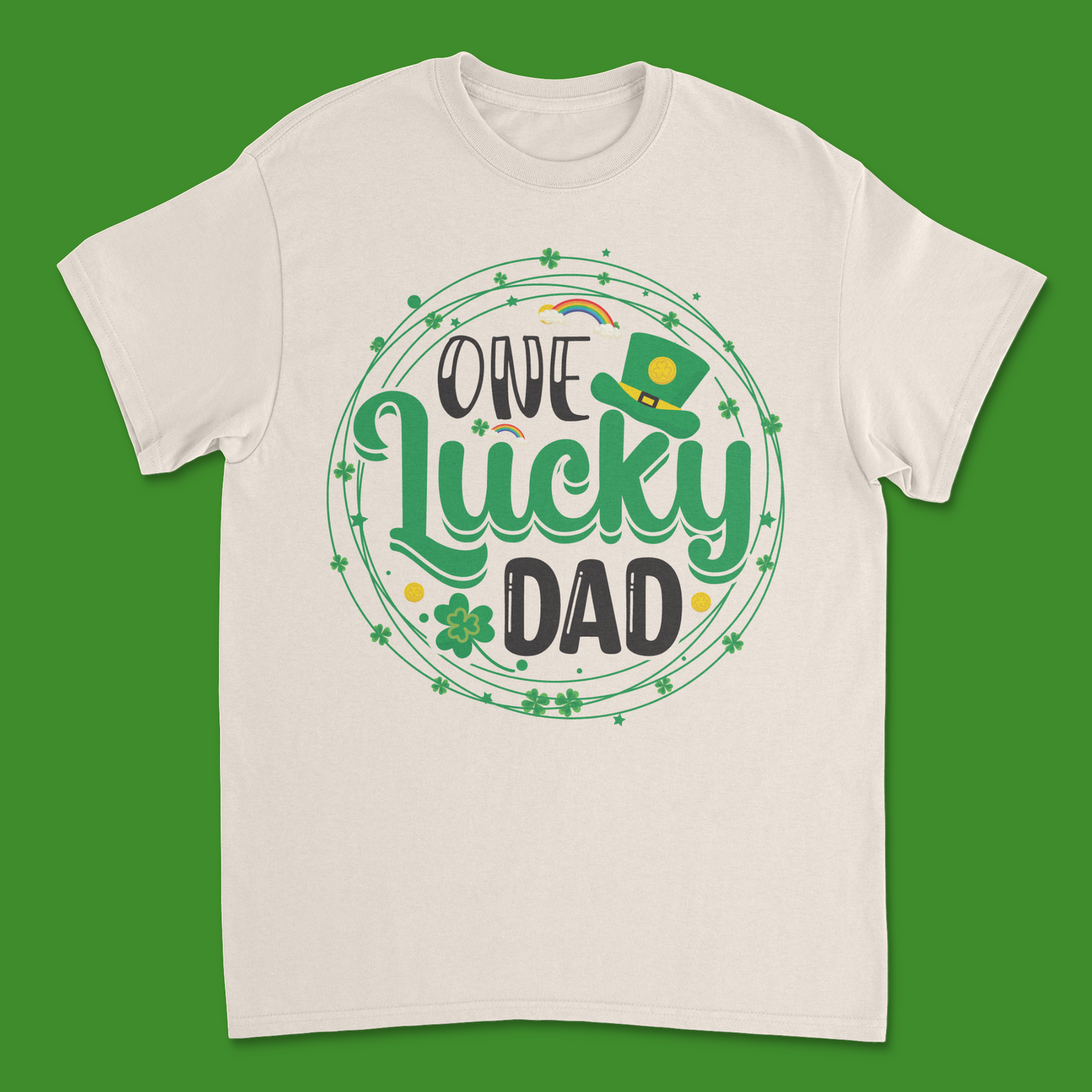 Saint Patrick's Day "One Lucky Dad" Tee