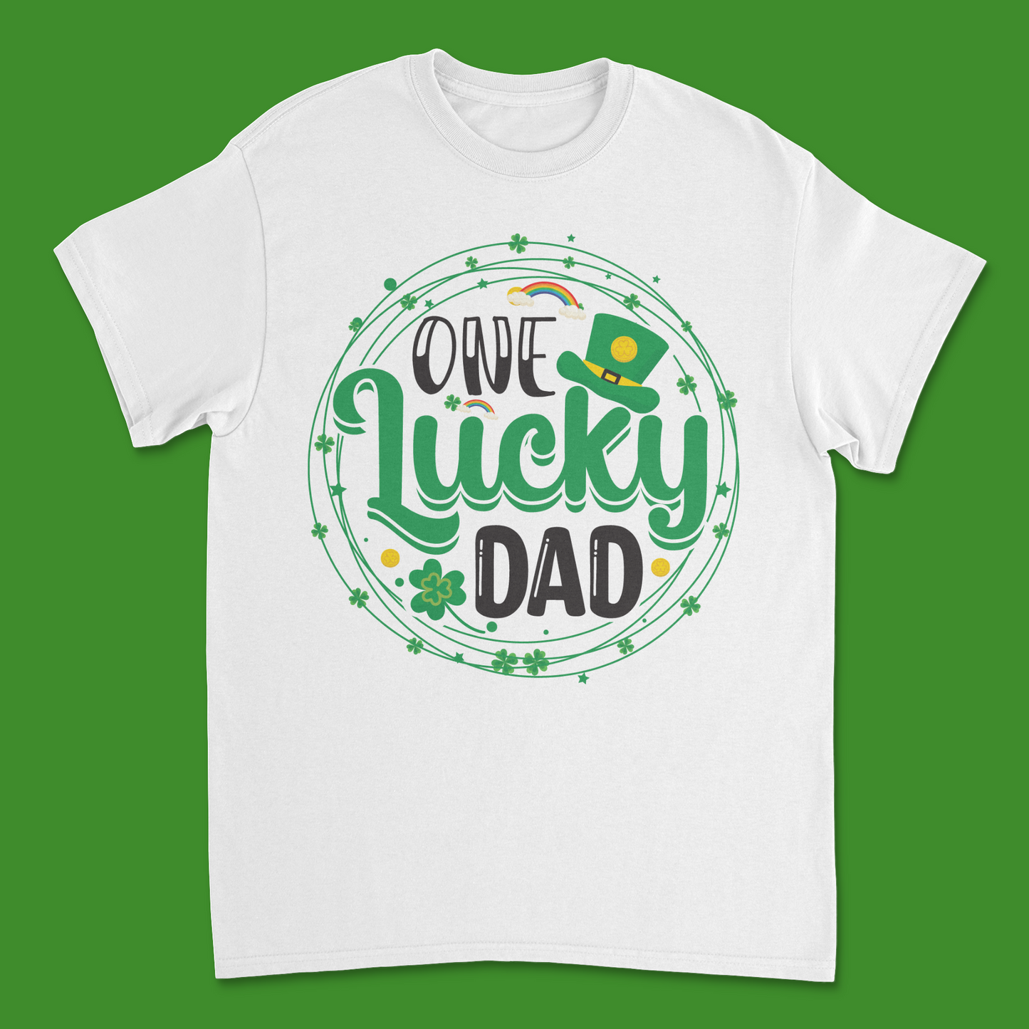 Saint Patrick's Day "One Lucky Dad" Tee