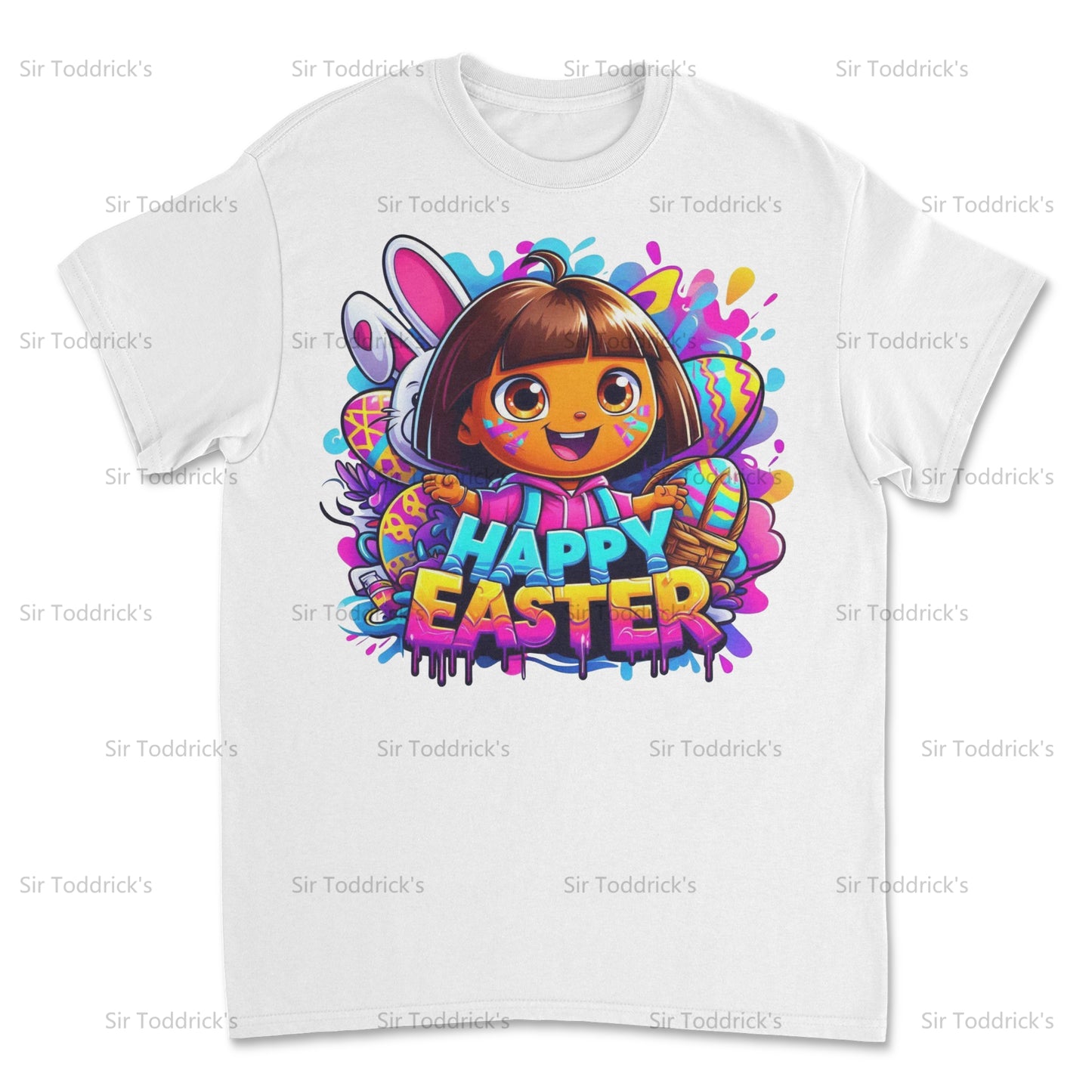 Egg-citing Adventure – Dora the Explorer Inspired Easter Shirt
