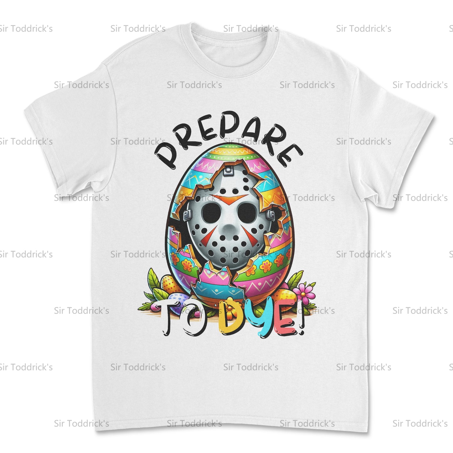Prepare to Dye – Jason-Inspired Easter Tee