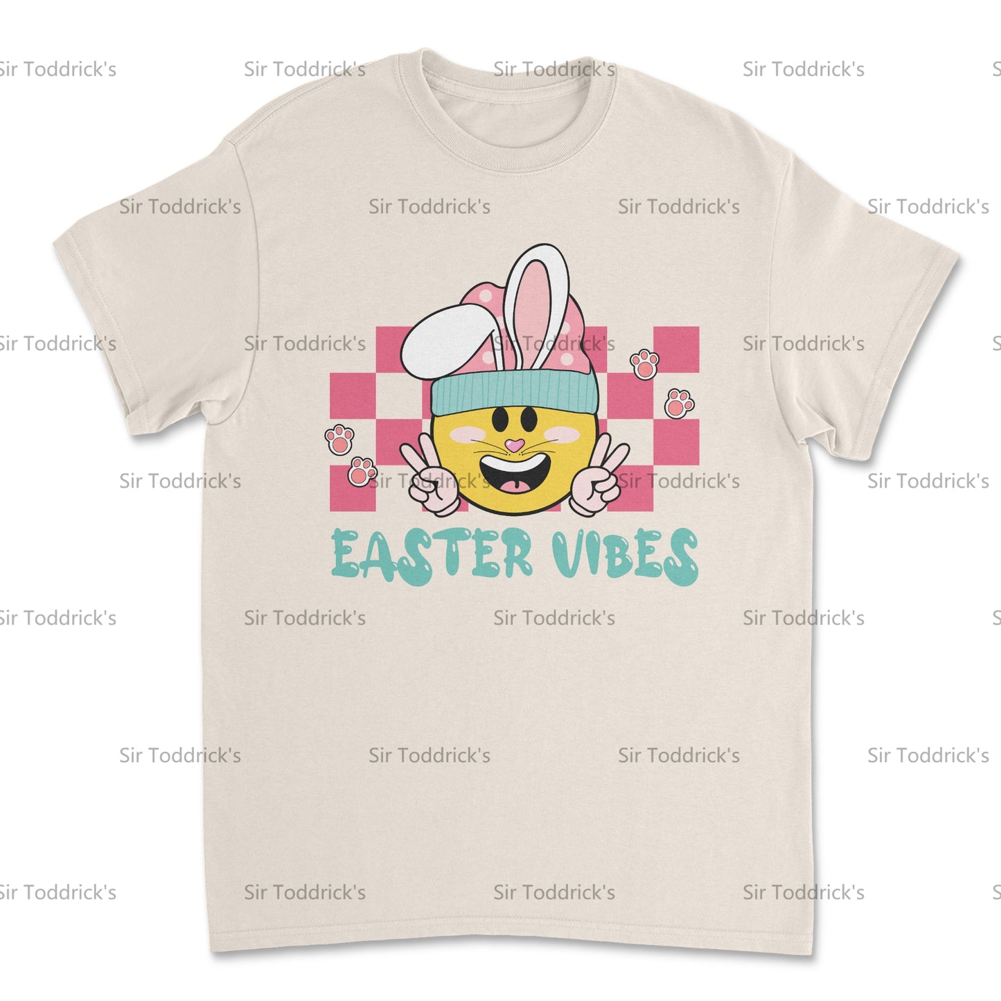 Easter Vibes – Smiley Bunny Tee
