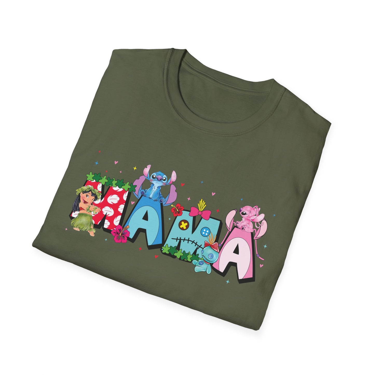 Ohana Mama Shirt – Tropical Cute Alien Graphic Tee | Island Mom Shirt | Family Vacation Outfit