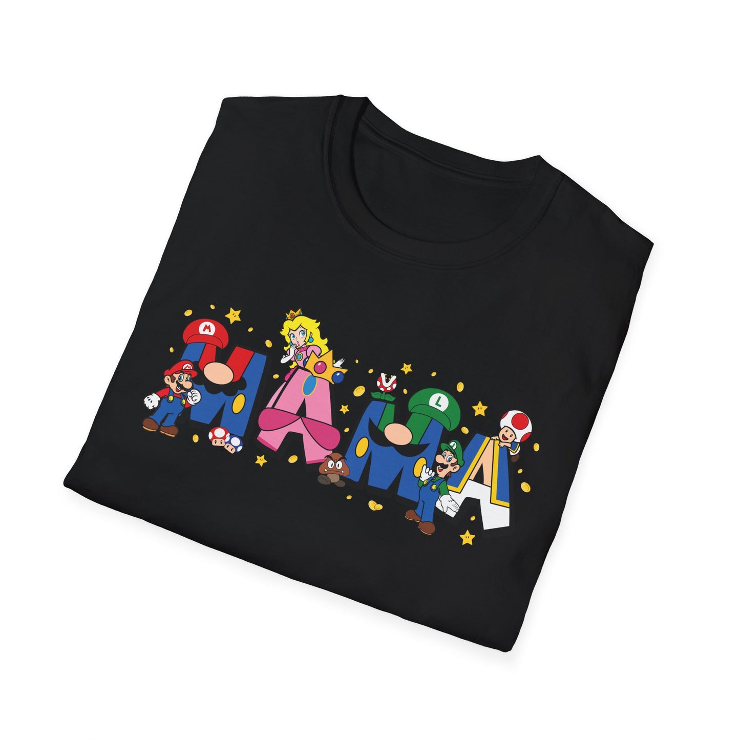 Mama Colorful Cartoon Lettering T-Shirt — Playful Mother's Day Gift