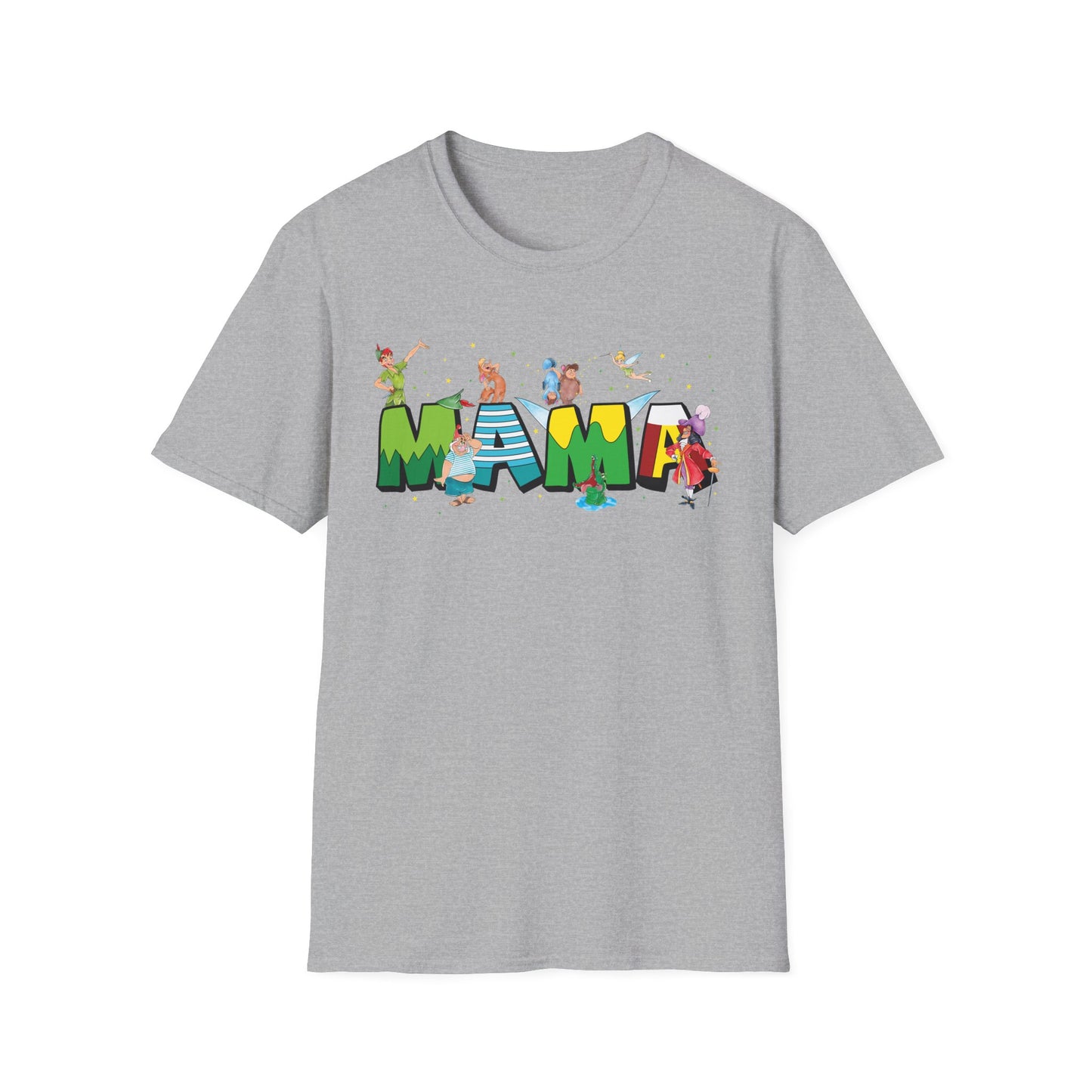 Mama Beach Vacation T-Shirt — Colorful Tropical 'MAMA' Letter Art for Moms