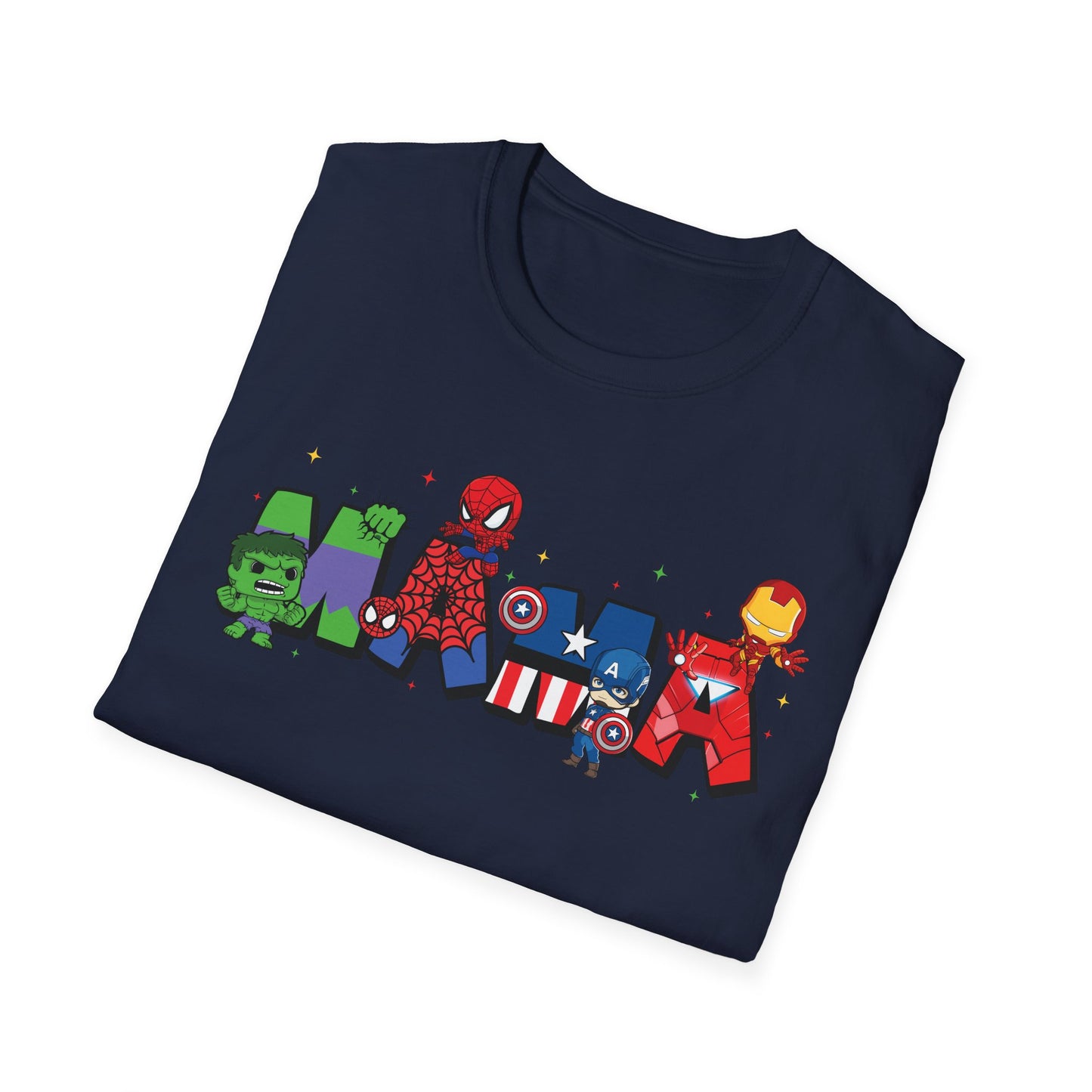 Marvel Heroes Name Tee — Cartoon Superhero Letter Design