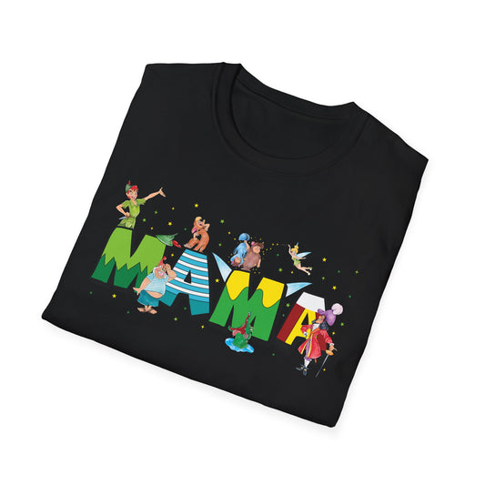 Mama Beach Vacation T-Shirt — Colorful Tropical 'MAMA' Letter Art for Moms