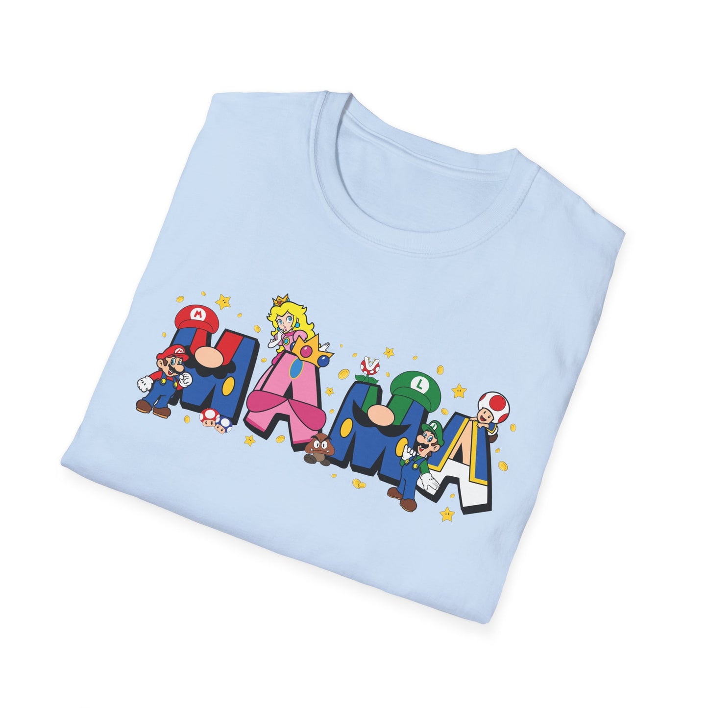 Mama Colorful Cartoon Lettering T-Shirt — Playful Mother's Day Gift