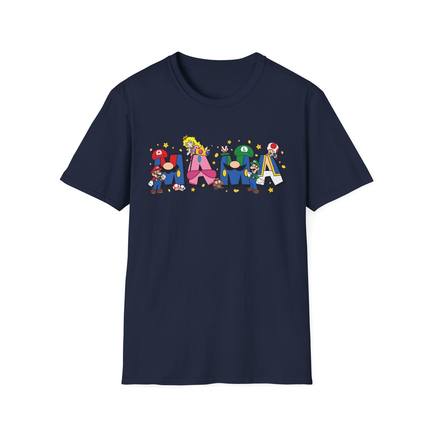 Mama Colorful Cartoon Lettering T-Shirt — Playful Mother's Day Gift