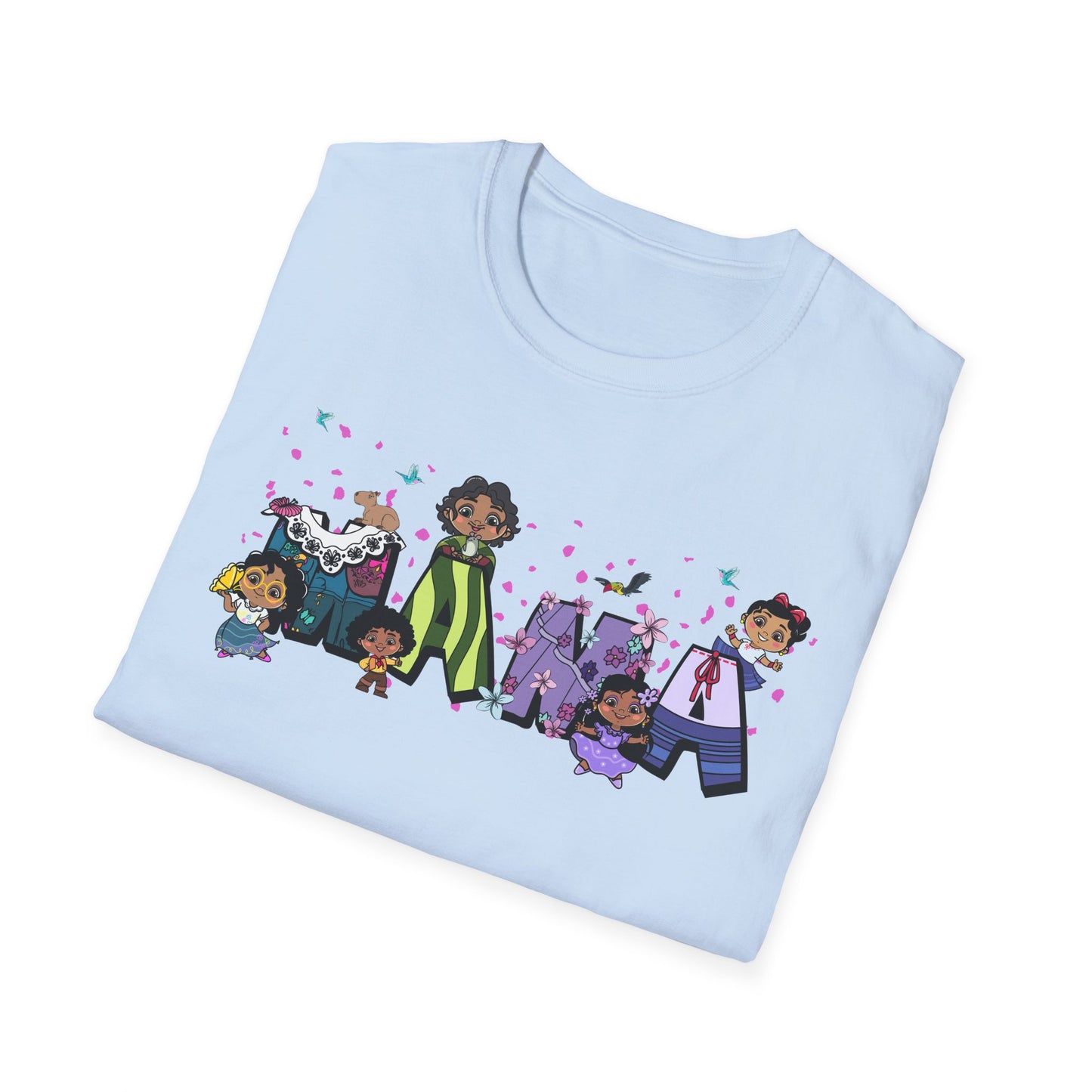 Mama Cartoon Graphic T-Shirt — Cute Family Mama Tee