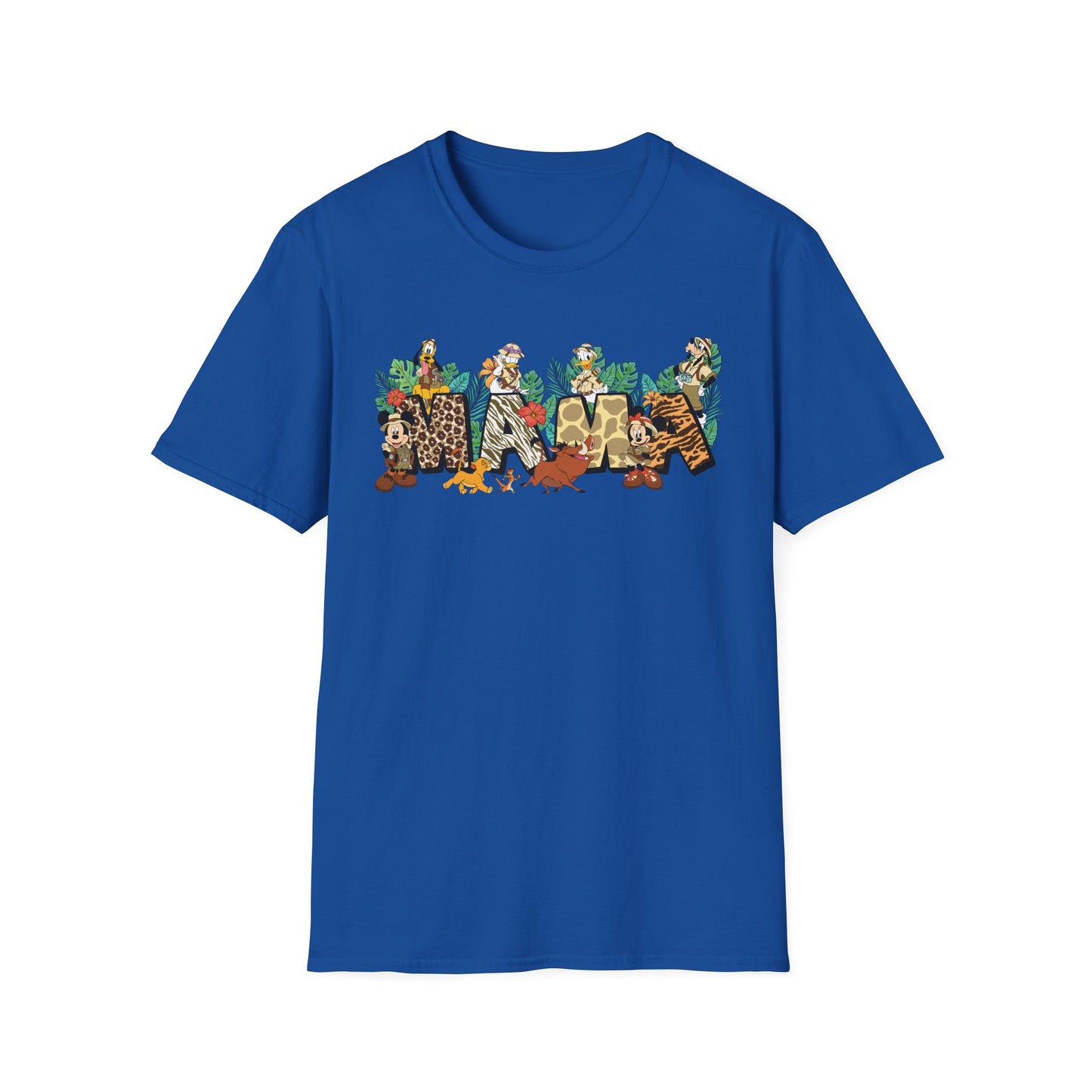Safari Mama Shirt – Jungle Adventure Cartoon Tee | Animal Print Mom Shirt | Family Vacation Outfit