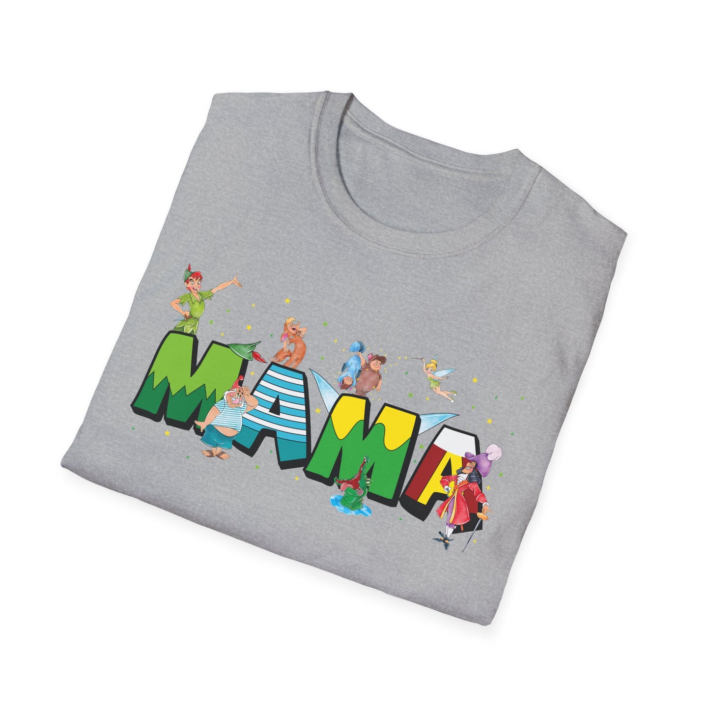 Mama Beach Vacation T-Shirt — Colorful Tropical 'MAMA' Letter Art for Moms