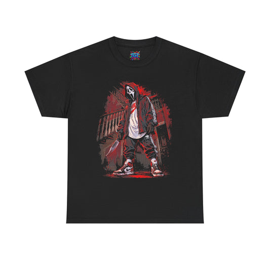 Horror Streetwear Shirt, Slasher Graphic Tee, Scary Halloween Shirt, Urban Horror T-Shirt, Spooky Street Style Tee, Horror Fan Gift