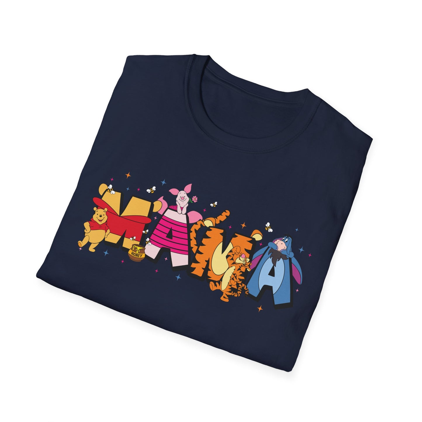 Mama Graphic T-Shirt — Colorful Animal Letter Mom Tee (MAMA)