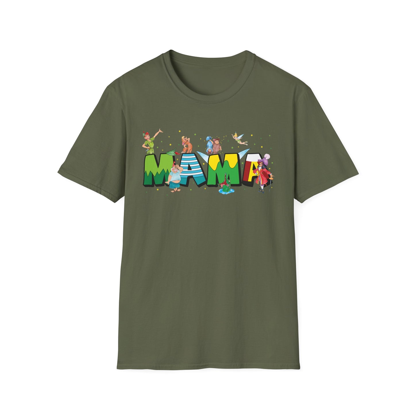 Mama Beach Vacation T-Shirt — Colorful Tropical 'MAMA' Letter Art for Moms