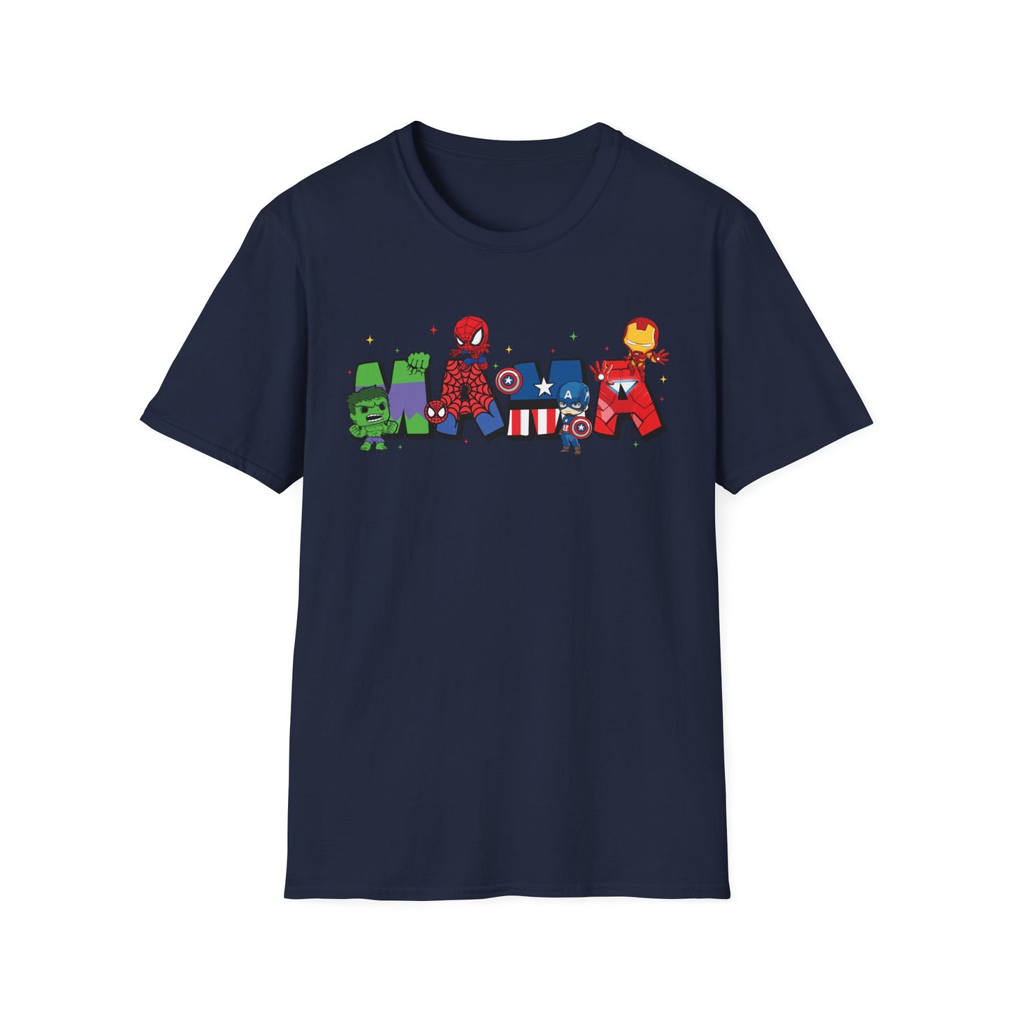 Marvel Heroes Name Tee — Cartoon Superhero Letter Design