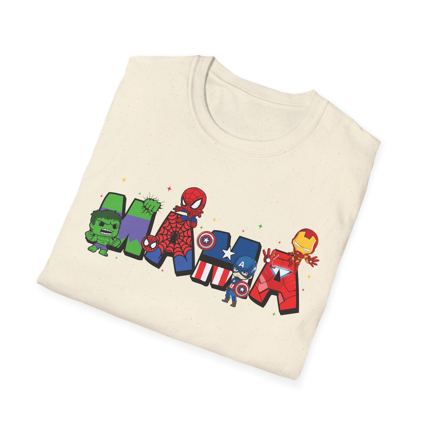 Marvel Heroes Name Tee — Cartoon Superhero Letter Design