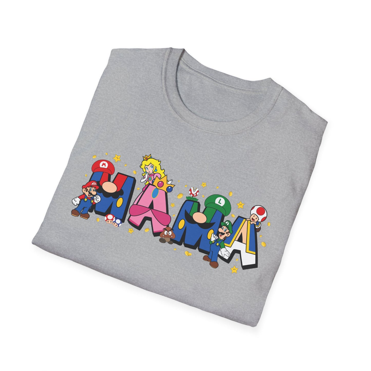 Mama Colorful Cartoon Lettering T-Shirt — Playful Mother's Day Gift