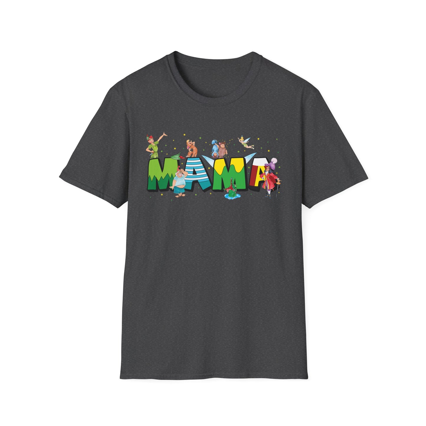 Mama Beach Vacation T-Shirt — Colorful Tropical 'MAMA' Letter Art for Moms