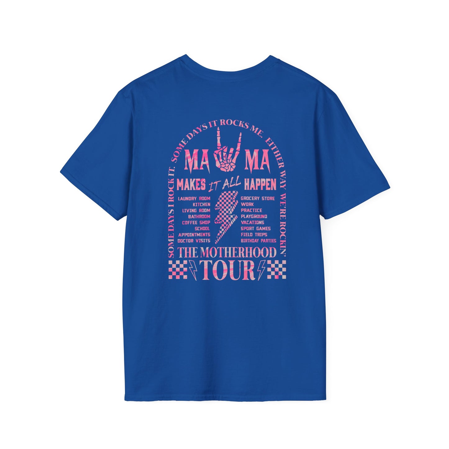 Mama Rock Tour T-Shirt — The Motherhood Tour Pink Graphic Tee