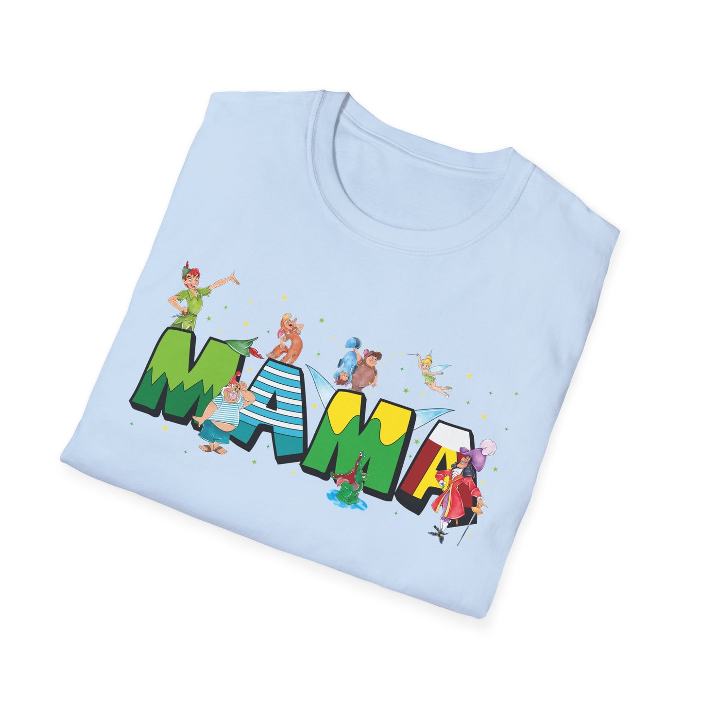 Mama Beach Vacation T-Shirt — Colorful Tropical 'MAMA' Letter Art for Moms