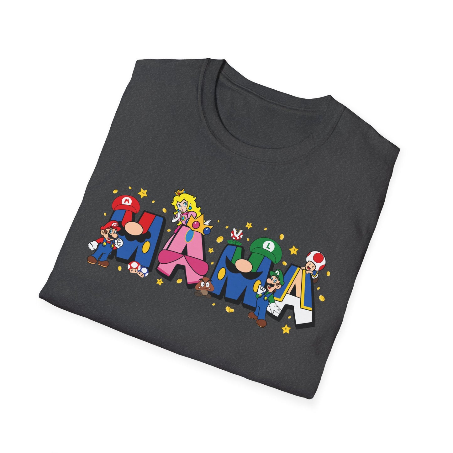 Mama Colorful Cartoon Lettering T-Shirt — Playful Mother's Day Gift