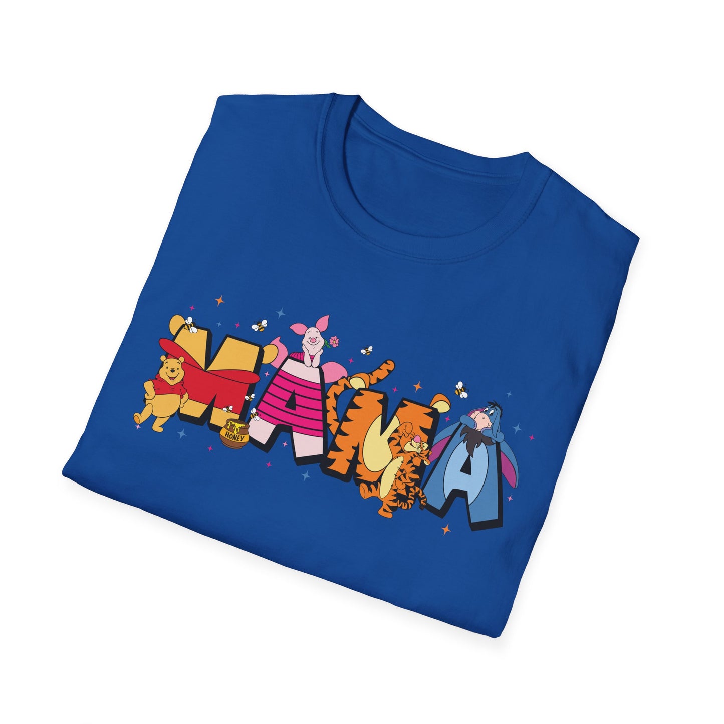 Mama Graphic T-Shirt — Colorful Animal Letter Mom Tee (MAMA)