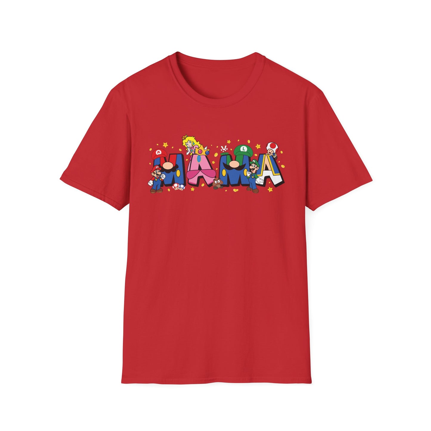 Mama Colorful Cartoon Lettering T-Shirt — Playful Mother's Day Gift