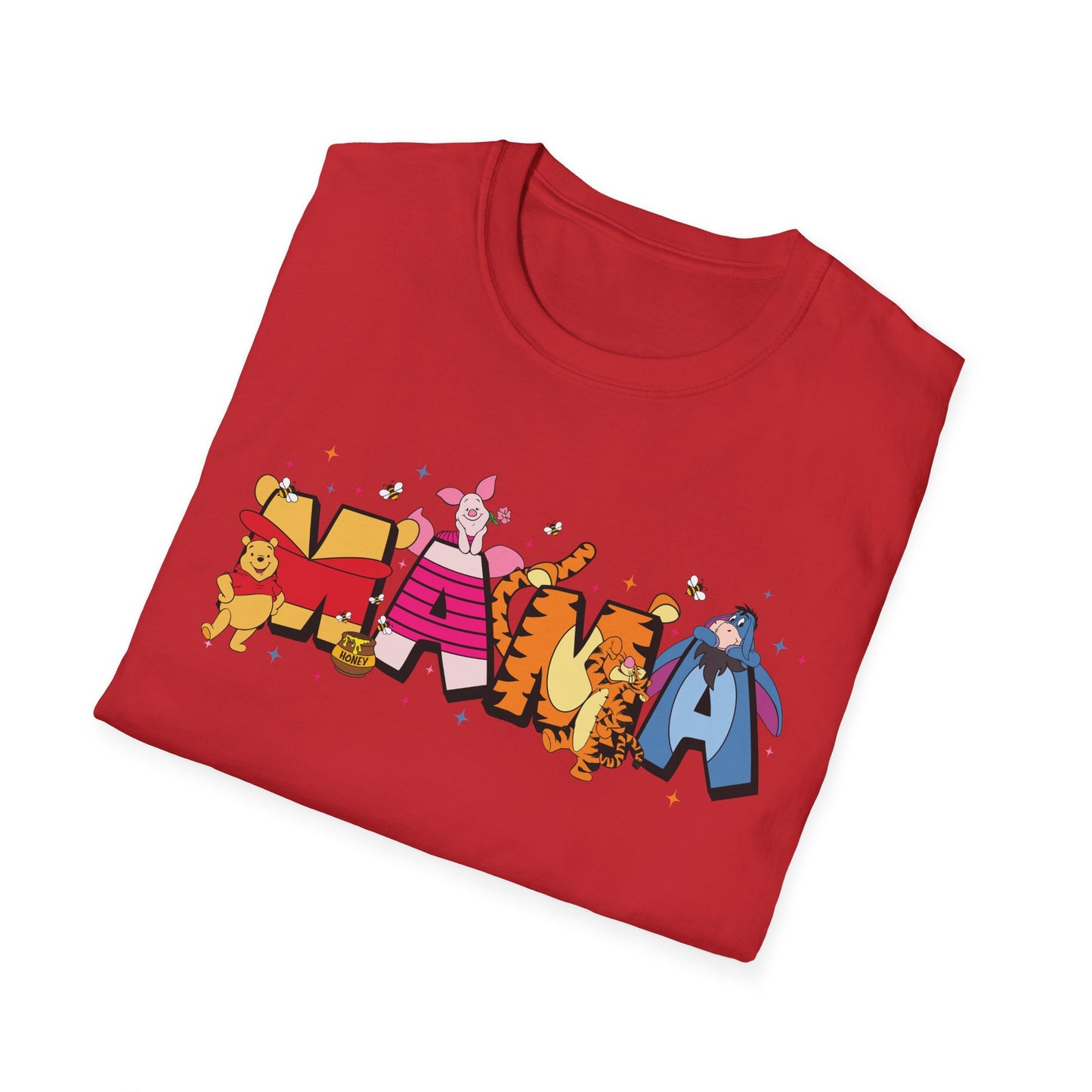 Mama Graphic T-Shirt — Colorful Animal Letter Mom Tee (MAMA)