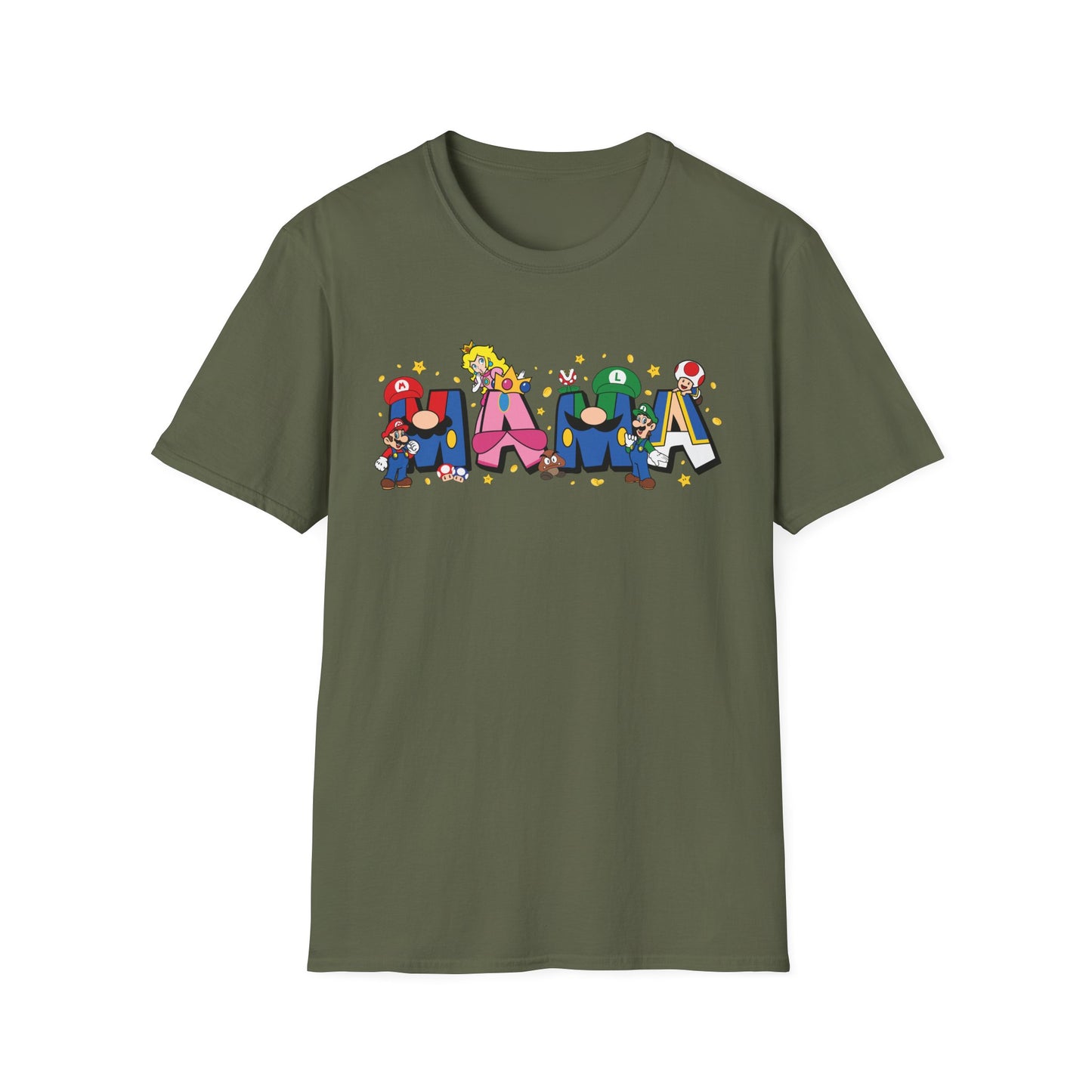 Mama Colorful Cartoon Lettering T-Shirt — Playful Mother's Day Gift