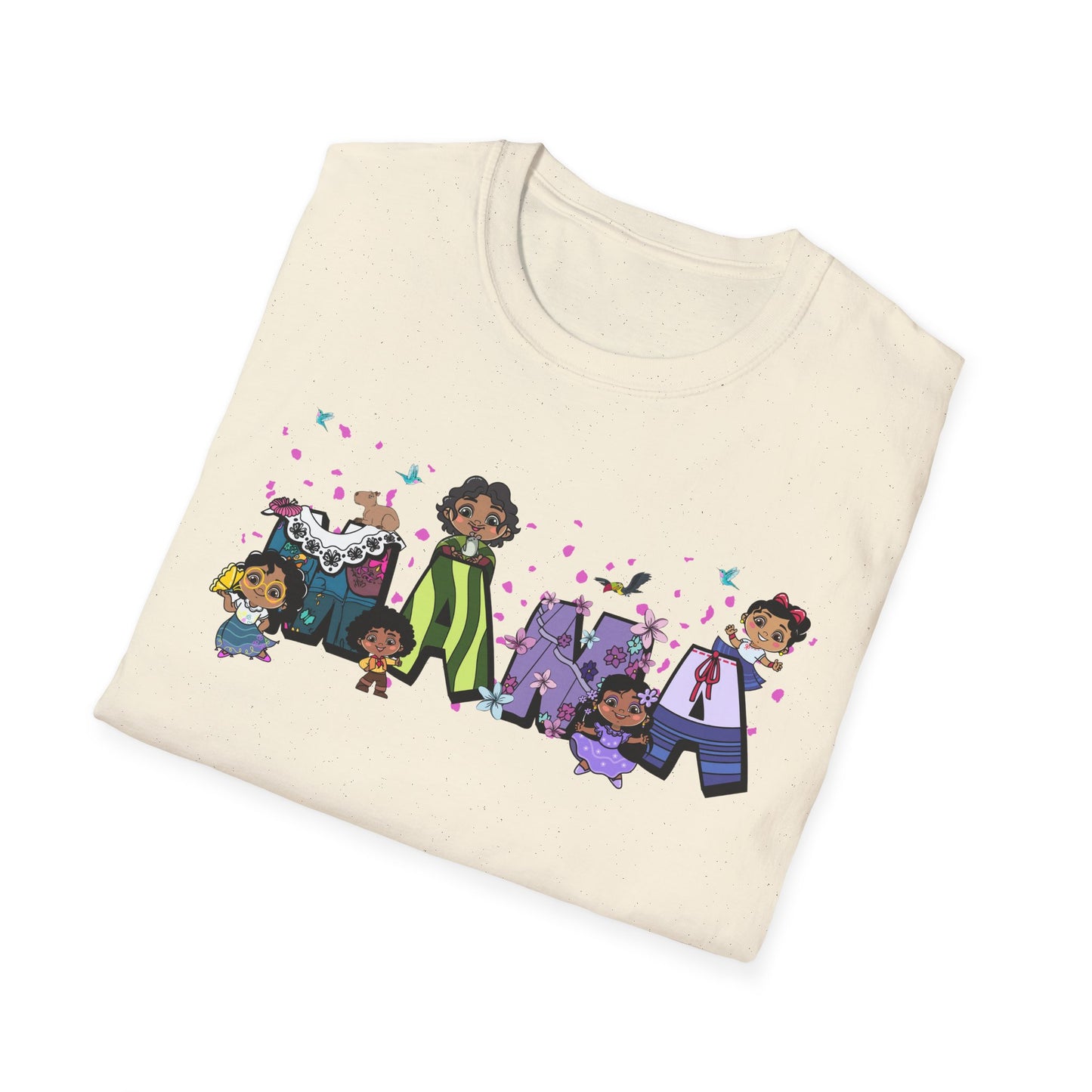 Mama Cartoon Graphic T-Shirt — Cute Family Mama Tee