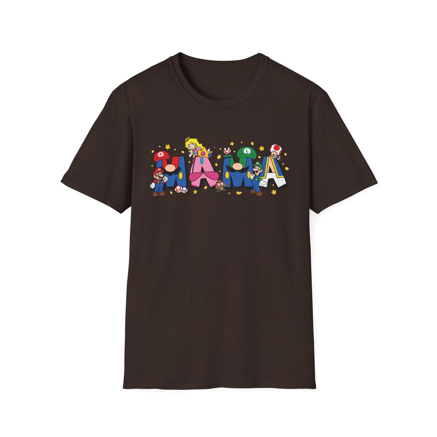 Mama Colorful Cartoon Lettering T-Shirt — Playful Mother's Day Gift