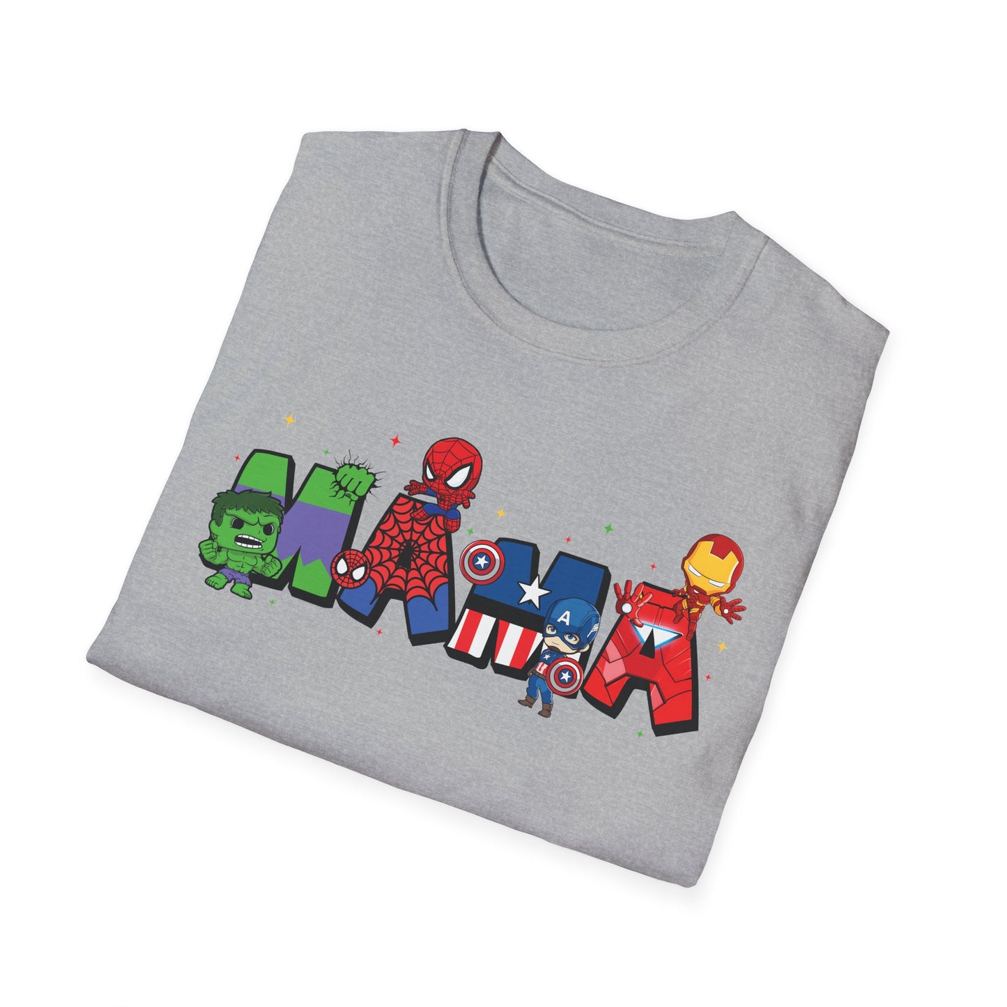 Marvel Heroes Name Tee — Cartoon Superhero Letter Design