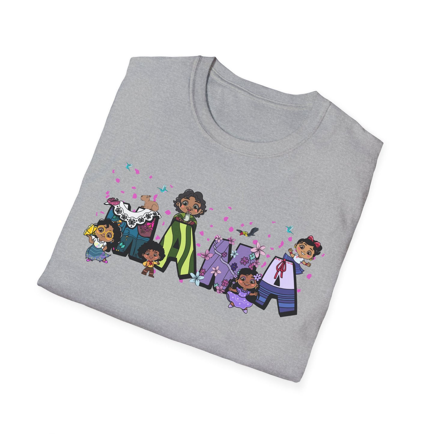 Mama Cartoon Graphic T-Shirt — Cute Family Mama Tee