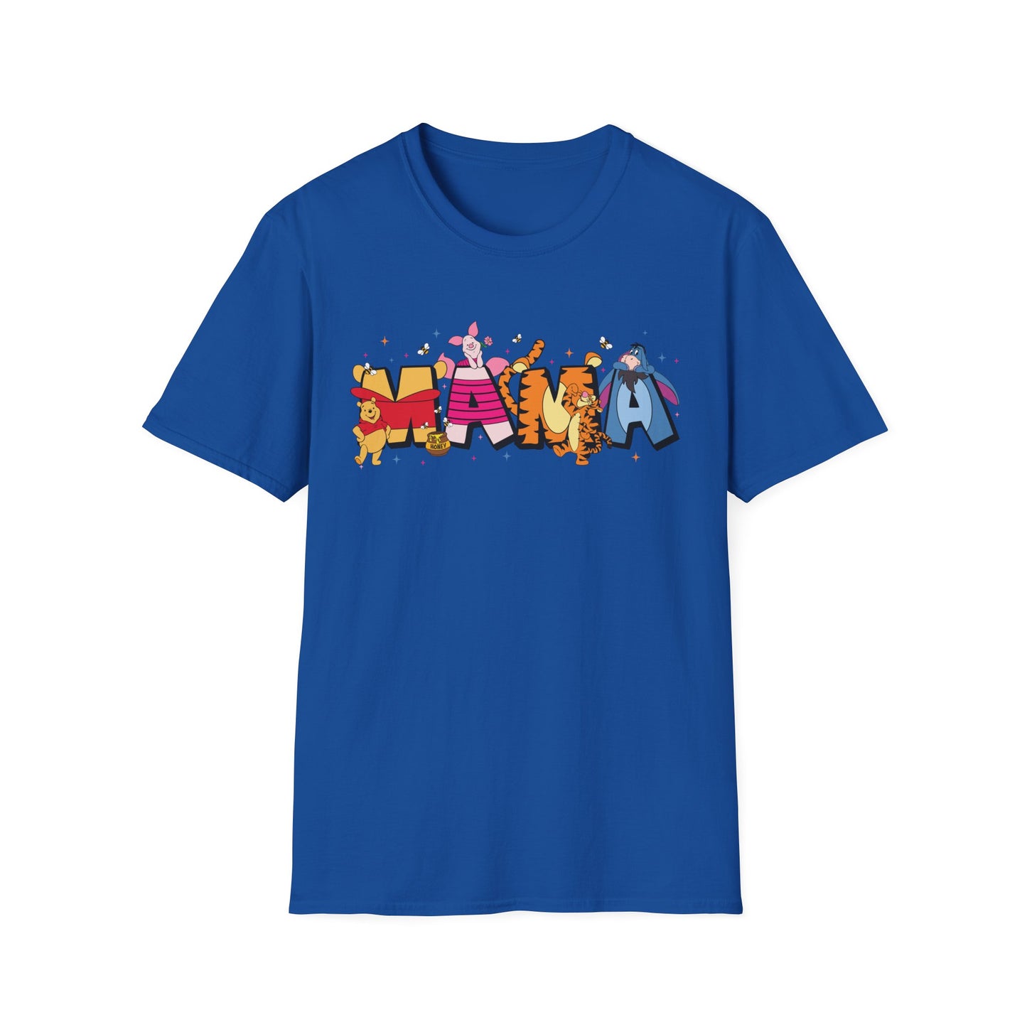 Mama Graphic T-Shirt — Colorful Animal Letter Mom Tee (MAMA)